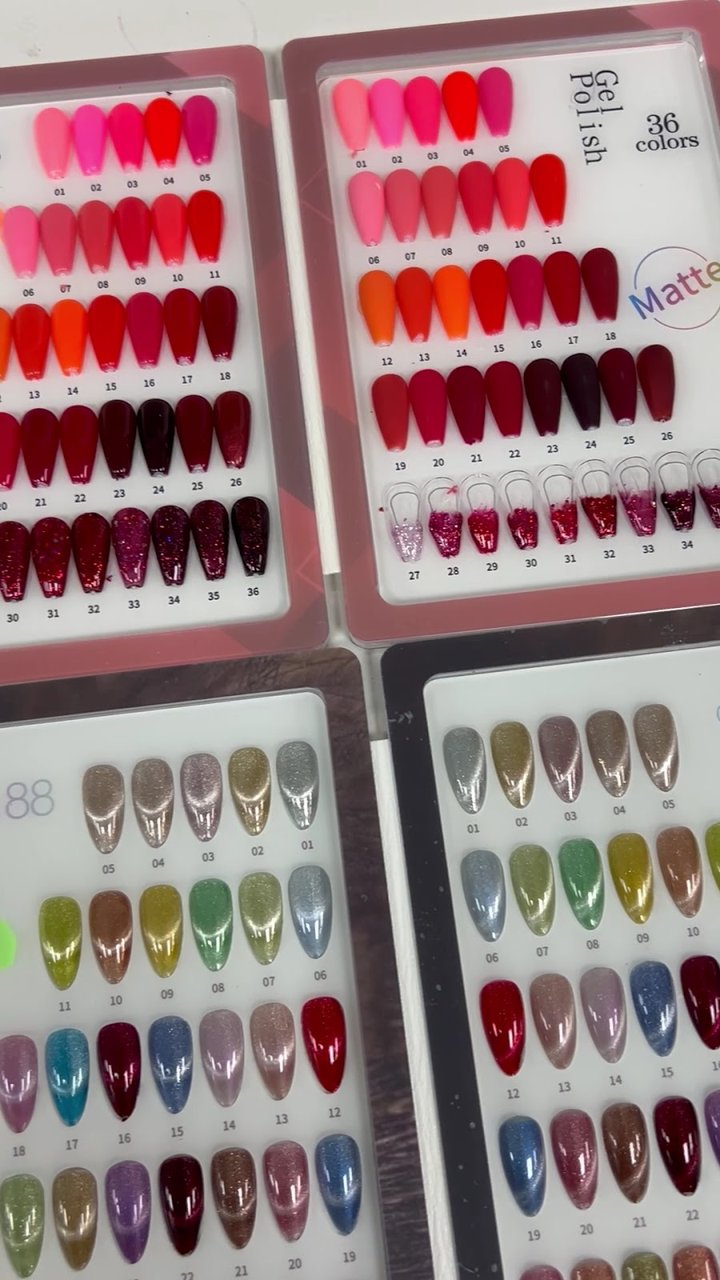 Large choice of gel colours